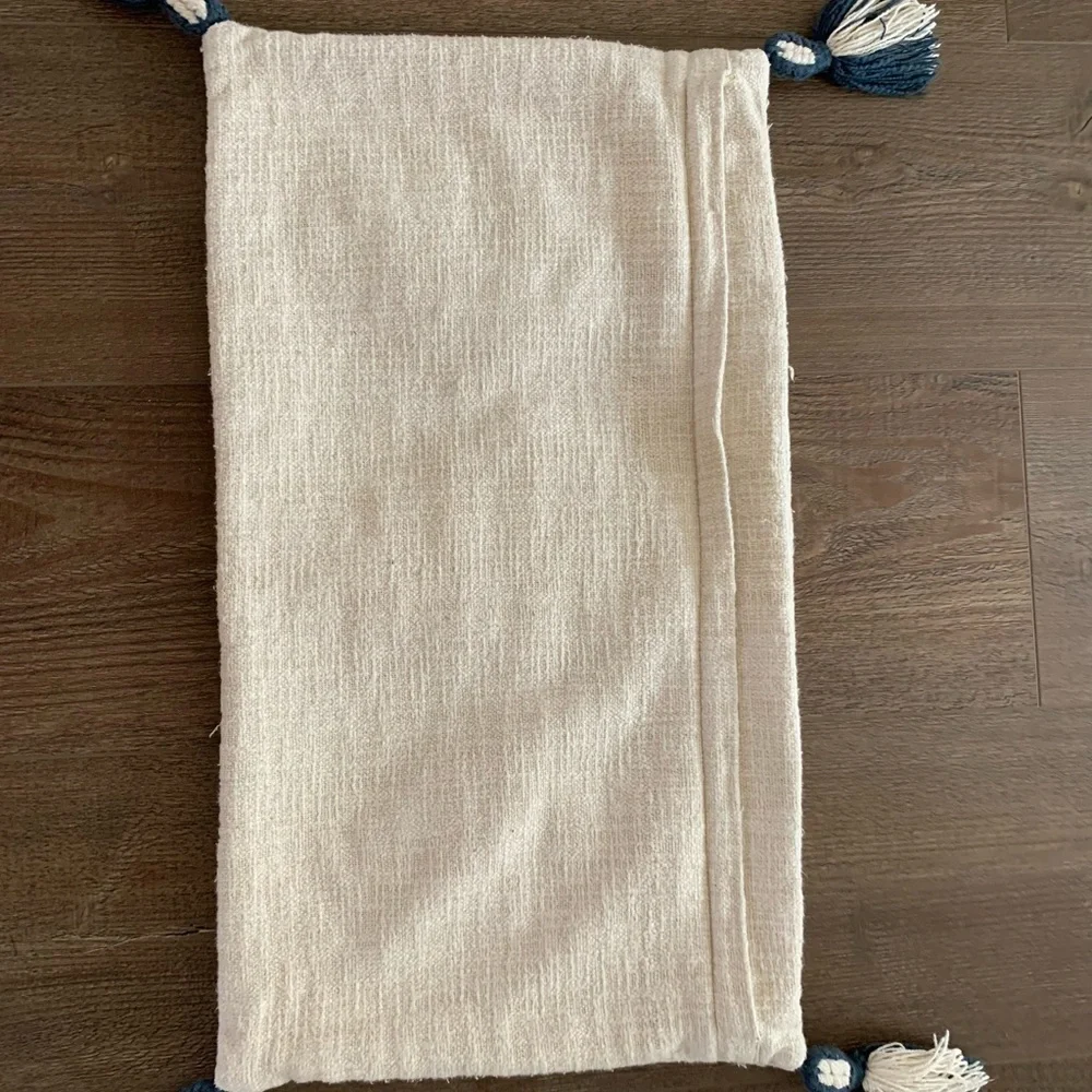 Boho Cream and Navy Decorative Pillow case